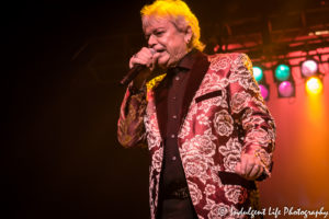 Russell Hitchcock of Air Supply singing at Star Pavilion inside Ameristar Casino Hotel Kansas City on January 20, 2017, Kansas City concert photography.