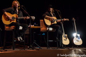 Jeff Pilson and Tom Gimbel of Foreigner at Yardley Hall inside JCCC in Overland Park, KS on November 18, 2016, Kansas City concert photography.