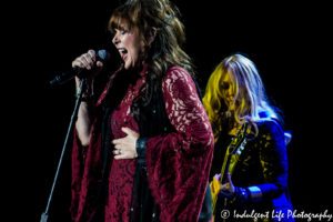 Ann and Nancy Wilson of Heart at Starlight Theatre, Kansas City concert photography.
