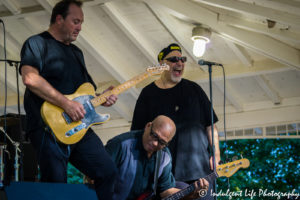 Jim Babjak, Severo "The Thrilla" Jornacion and Pat DiNizio of The Smithereens at the Overland Park Fall Festival, Kansas City concert photography.