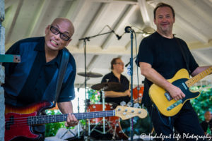 Severo "The Thrilla" Jornacion, Dennis Diken and Jim Babjak of The Smithereens at the Overland Park Fall Festival, Kansas City concert photography.