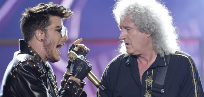 Queen and Adam Lambert perform live at the Sprint Center in Kansas City, Missouri on Sunday, July 9