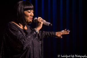 Patti LaBelle performing live inside Muriel Kauffman Theatre at Kauffman Center for the Performing Arts on March 17, 2017, Kansas City concert photography
