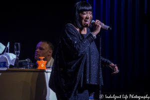 Kansas City concert photography featuring Patti LaBelle belting it out inside Muriel Kauffman Theatre at Kauffman Center for the Performing Arts on March 17, 2017, Kansas City concert photography