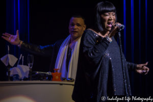 Piano player with Patti LaBelle performing live inside Muriel Kauffman Theatre at Kauffman Center for the Performing Arts on March 17, 2017, Kansas City concert photography