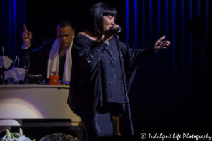 Patti LaBelle and piano player performing live inside Muriel Kauffman Theatre at Kauffman Center for the Performing Arts on March 17, 2017, Kansas City concert photography.