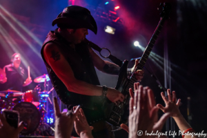 Bass player Aaron Leigh of Y&T live at VooDoo Lounge inside Harrah's North Kansas City Casino & Hotel on May 5, 2017, Kansas City Concert Photography