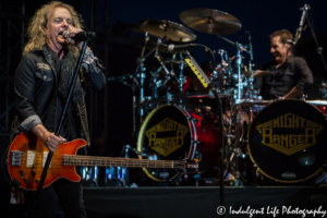 Jack Blades and Kelly Keagy of Night Ranger performing at Old Shawnee Days in Shawnee, KS on June 3, 2017.