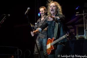 Jack Blades and Kelly Keagy of Night Ranger live in concert at Old Shawnee Days in Shawnee, KS on June 3, 2017.