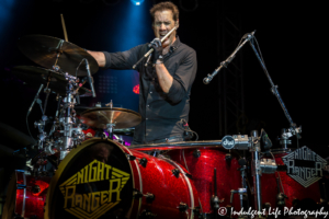 Drummer and vocalist Kelly Keagy of Night Ranger performing live at Old Shawnee Days in Shawnee, KS on June 3, 2017.