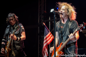 You can still "Rock In America"—Jack Blades and Keri Kelli of Night Ranger performing at Old Shawnee Days in Shawnee, KS on June 3, 2017.