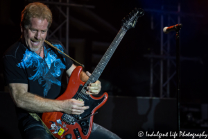 Brad Gillis of Night Ranger performing at Old Shawnee Days in Shawnee, KS on June 3, 2017.
