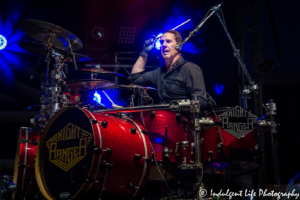 Kelly Keagy of Night Ranger performing at Old Shawnee Days in Shawnee, KS on June 3, 2017.