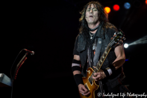 Keri Kelli of Night Ranger performing at Old Shawnee Days in Shawnee, KS on June 3, 2017.