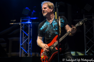 Brad Gillis of Night Ranger playing guitar at Old Shawnee Days in Shawnee, KS on June 3, 2017.