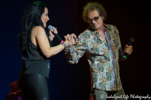 Mickey Thomas and Stephanie Calvert of Starship live in concert at Ameristar Casino in Kansas City, Missouri on June 10, 2017.