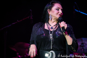 Country music artist Crystal Gayle live at Star Pavilion inside Ameristar Casino Hotel in Kansas City, MO on July 29, 2017.