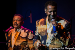 Terry Weeks and Ron Tyson of The Temptations performing live in concert at Star Pavilion inside of Ameristar Casino Hotel in Kansas City, MO on July 21, 2017.