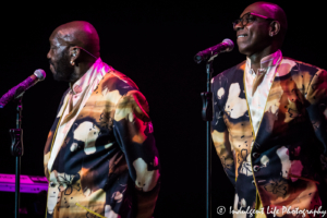 Otis Williams and Larry Braggs of The Temptations at Star Pavilion inside of Ameristar Casino Hotel in Kansas City, MO on July 21, 2017.