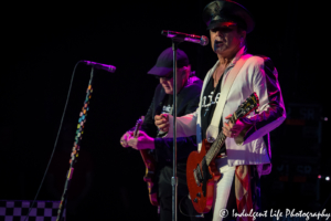 Robin Zander and Rick Nielsen of Cheap Trick on the Foreigner 40th anniversary tour at Starlight Theatre in Kansas City, MO on August 15, 2017.