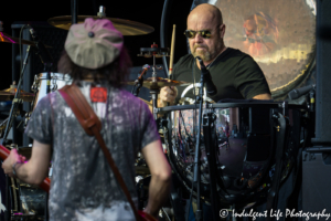 Jason Bonham and Tony Catania of Jason Bonham's Led Zeppelin Experience on the Foreigner 40th anniversary tour at Starlight Theatre in Kansas City, MO on August 15, 2017.