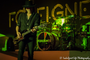Multi-instrumentalist Tom Gimbel and drummer Chris Frazier of Foreigner live at Starlight Theatre in Kansas City, MO on August 15, 2017 | Foreigner 40th Anniversary Tour