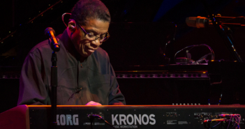 Legendary jazz musician Herbie Hancock at Muriel Kauffman Theatre inside of Kauffman Center for the Performing Arts on August 12, 2017.