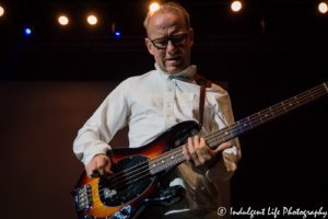 Modern English bass guitarist Michael Conroy live on the Retro Futura 2017 tour in St. Charles, MO on August 19, 2017.