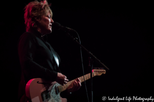 Katrina Leskanich of Katrina and the Waves performing live on the Retro Futura 2017 tour in St. Charles, MO on August 19, 2017.