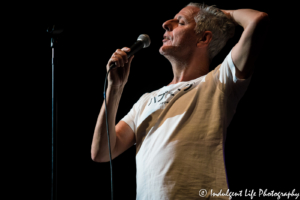 Modern English lead singer Robbie Grey performing live on the Retro Futura 2017 tour in St. Charles, MO on August 19, 2017.