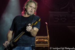 Guitarist Danny Chauncey of southern rock band 38 Special live at Riverside Music Fest 2017 in Riverside, MO on September 16, 2017.