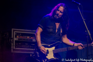 Bass guitarist Barry Dunaway of southern rock band 38 Special performing at Riverside Music Fest 2017 in Riverside, MO on September 16, 2017.