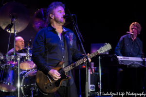 Don Barnes, Gary Moffatt and Bobby Capps of southern rock band 38 Special live at Riverside Music Fest 2017 in Riverside, MO on September 16, 2017.