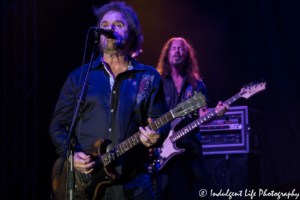 Lead singer Don Barnes and bass guitarist Barry Dunaway of southern rock band 38 Special live at Riverside Music Fest 2017 in Riverside, MO on September 16, 2017.