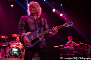 Guitarist Jimmy Leahey with drummer Michael Morales and keyboardist John Blasucci live at Ameristar Casino Hotel in Kansas City, MO on September 22, 2017 | Dennis DeYoung and the Music of Styx - Kansas City Concert Photography