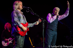 Dennis DeYoung with guitarists August Zadra and Jimmy Leahey live in concert at Ameristar Casino Hotel in Kansas City, MO on September 22, 2017 | Dennis DeYoung and the Music of Styx - Kansas City Concert Photography