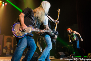 Guitarist Pete Evick and Eric Brittingham performing live with Bret Michaels at Ameristar Casino Hotel Kansas City on November 11, 2017 | Ameristar Casino Events - Bret Michaels Band - Veterans Day 2017