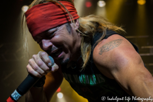 Bret Michaels slapping hands during his sold out concert at Star Pavilion inside of Amerstar Casino in Kansas City, MO on November 11, 2017 | Ameristar Casino Events - Bret Michaels Tour - Veterans Day 2017