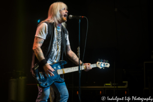 Bass guitarist Eric Brittingham of Cinderella performing for the Bret Michaels Band at Ameristar Casino Hotel Kansas City on November 11, 2017 | Ameristar Casino Events - Bret Michaels Tour - Veterans Day 2017