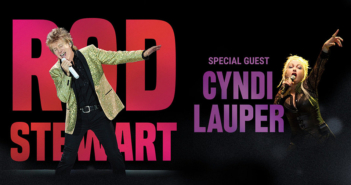 Sir Rod Stewart and Cyndi Lauper perform live at Sprint Center in Kansas City, MO on Tuesday, August 14, 2018.