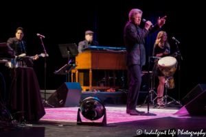 Legendary solo artist and original Chicago singer, songwriter and bass player Peter Ceter opening up his show at Kauffman Center for the Performing Arts in Kansas City, MO on February 18, 2018.