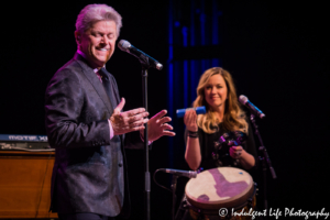 Peter Cetera and Tania Hancheroff performing live at Muriel Kauffman Theatre inside of Kauffman Center for the Performing Arts in Kansas City, MO on February 18, 2018.