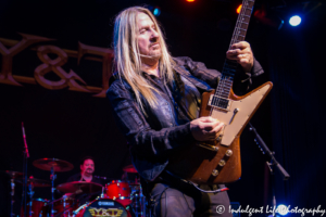 Guitarist John Nymann and drummer Mike Vanderhule of Y&T performing live at VooDoo Lounge inside Harrah's North Kansas City Hotel & Casino on March 8, 2018.