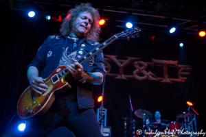 Y&T lead singer Dave Meniketti and drummer Mike Vanderhule live in concert at VooDoo Lounge inside Harrah's North Kansas City Hotel & Casino on March 8, 2018.