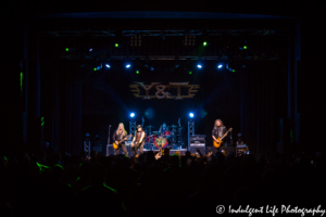Hard rock band Y&T performing live at VooDoo Lounge inside Harrah's North Kansas City Hotel & Casino on March 8, 2018.