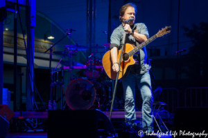 Restless Heart frontman Larry Stewart live at Festival on the Trails in Gardner, KS on June 9, 2018.