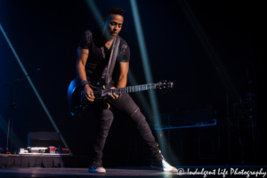 Guitarist Aaron Mclain of Air Supply performing live at Ameristar Casino Hotel Kansas City on June 23, 2018.