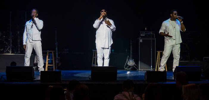 Boyz II Men performed live at the Susan G. Komen Greater Kansas City event Rock the Ribbon III at Arvest Bank Theatre at The Midland in Kansas City, MO on June 21, 2018.