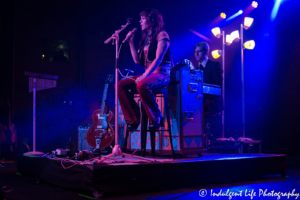 Jenny Lewis and boyfriend performing together at The Truman in downtown Kansas City, MO on July 10, 2018.