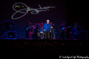 Legendary country and pop music crossover artist Johnny Lee performing live with the Urban Cowboy band at Ameristar Casino Hotel Kansas City on July 13, 2018.